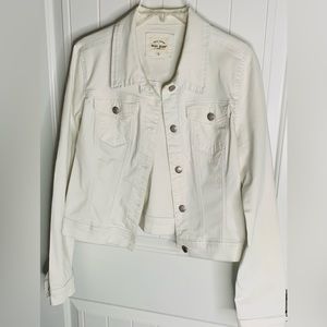 White Wax Jean basic denim jacket